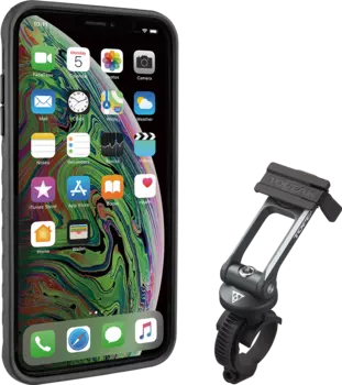 Чехол и кронштейн для мобильного телефона Topeak RideCase для iPhone Xs MAX (черный)