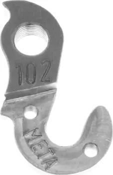 Держатель заднего переключателя "петух" Meta №102 фрезерованный (серебристый)