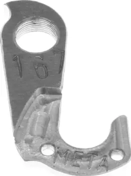 Держатель заднего переключателя "петух" Meta №167 фрезерованный (серебристый)