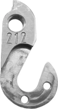 Держатель заднего переключателя "петух" Meta №212 фрезерованный (серебристый)