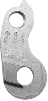 Держатель заднего переключателя "петух" Meta №214 фрезерованный (серебристый)
