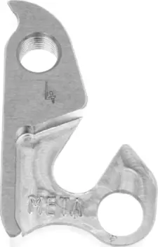 Держатель заднего переключателя "петух" Meta №4 фрезерованный (серебристый)