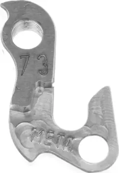 Держатель заднего переключателя "петух" Meta №73 фрезерованный (серебристый)