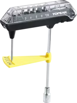 Динамометрический ключ Topeak COMBOTORQ WRENCH и набор бит TPS-SP07 (черный / желтый)