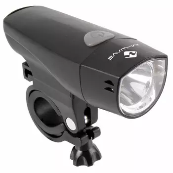 Фара для велосипеда передняя ACME M-Wave Apollon на батарейках с быстросъемным креплением (белый)