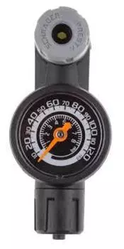 Головка для насосов Giyo Ecv-p Econo Clever Valve с манометром (черный)