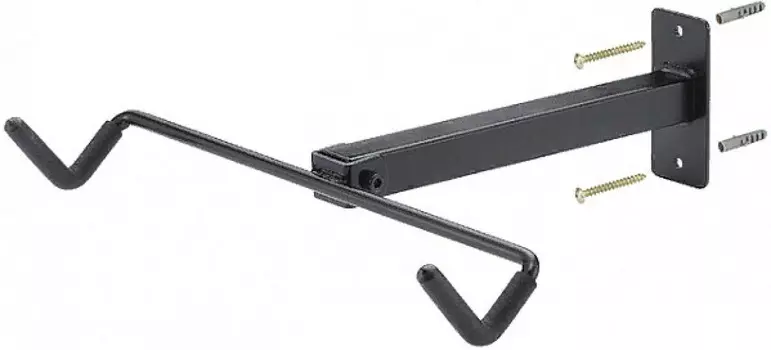 Горизонтальный кронштейн для настенного крепления велосипеда Bike Hand YC-30H не складной (черный)