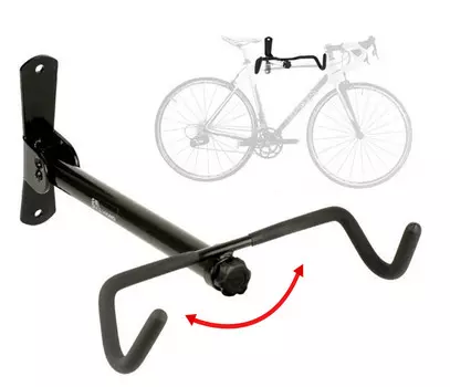 Горизонтальный кронштейн с регулируемым углом крепления велосипеда Bike Hand YC-30F (черный)