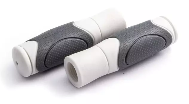 Грипсы Clark's C44 увеличенный диаметр и комфорт (черный / белый 125 мм)