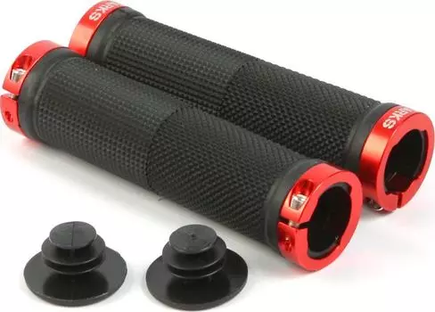 Грипсы Clark's CL0201 с замком (черный / красный)