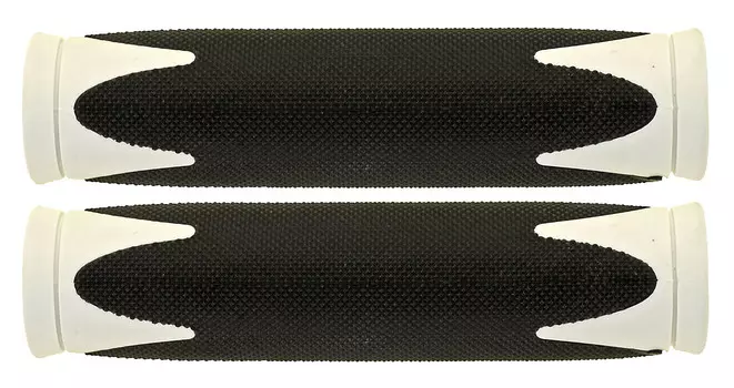 Грипсы VELO силикон с улучшенным сцеплением ладони (черный / белый 130 мм)