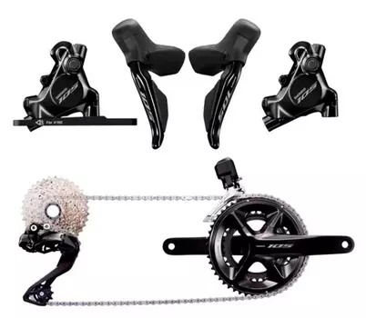 Группа оборудования Shimano 105 R7170 DI2 Disc (черный 172.5 мм 50 / 34, 11-34)