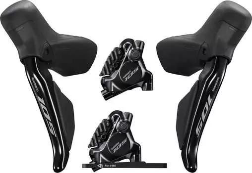 Электрогидравлические шоссейные пистолеты Shimano Di2 105 ST-7170 с тормозами BR-7170 (2х12) (черный левый)