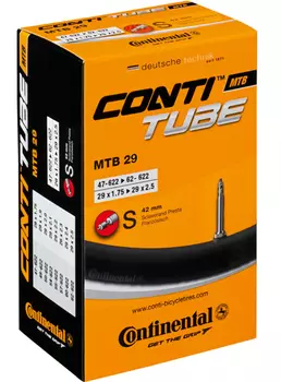 Камера Continental MTB 29" (облегченная (толщина стенки 0,73 мм) 28-29x1.75-2.4" (47/60-622) ниппель 42 мм (спорт))