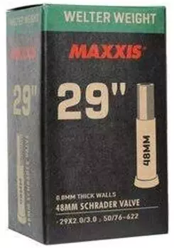 Камера Maxxis Welter Weight 29" (облегченная (толщина стенки 0,80 мм) 29x2.0-3.0" ниппель 48 мм (авто))