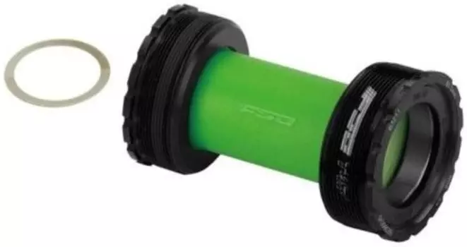 Каретка FSA для систем Hollowtech II 24 мм и кареток T47 85.5 мм BB-6002 (черный / зеленый)