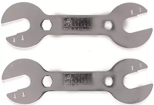 Ключ конусный двухсторонний Cyclo 06370 (серебристый)