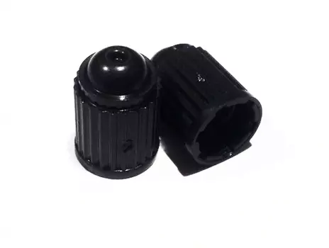 Колпачок ACME на автомобильный ниппель (Schrader) пластик с уплотнителем (черный)