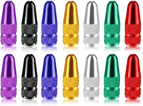 Колпачок ACME на велосипедный ниппель (Presta) алюминий (синий)