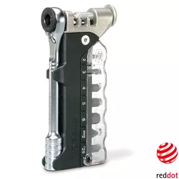 Компактный реверсивный ключ Topeak Ratchet Rocket (черный / серебристый)