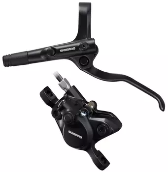 Комплект дискового тормоза Shimano BR-MT200 (черный 1000 мм левый - передний полимерные колодки)