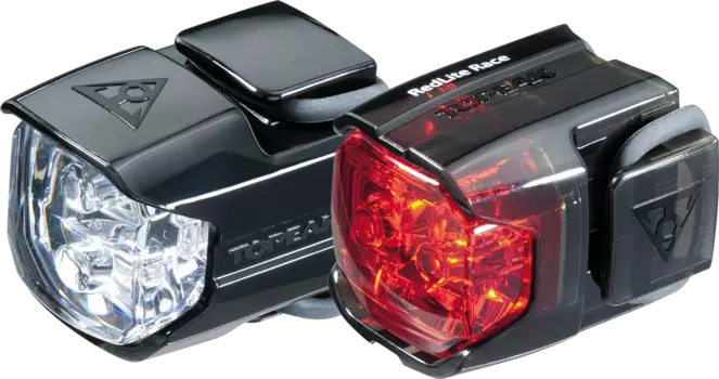 Комплект фонарей Topeak HIGHLITE COMBO RACE TMS067 (белый / красный черный)