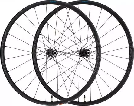 Комплект колес 28" Shimano GRX WH-RX570 tubeless ready ось 12 мм (черный)