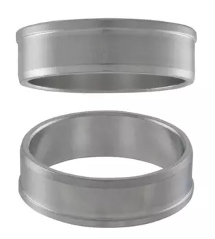 Комплект переходников ACME для установки 1" вилки в рулевой стакан 1 1/8" (серебристый)