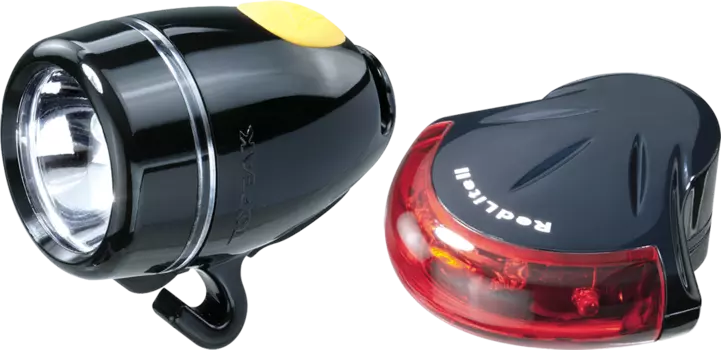 Комплект светодиодных фонарей (передний и задний) Topeak HighLite Combo II (красный / белый черный)