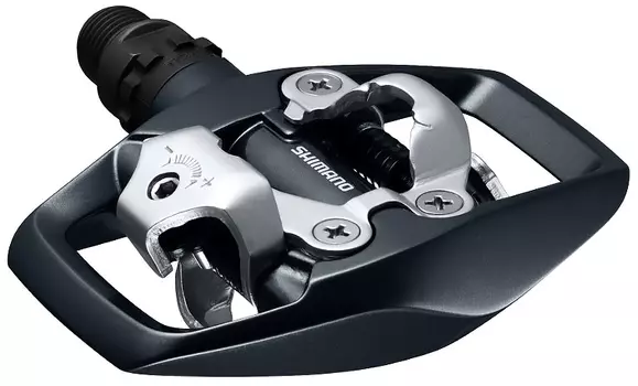 Контактные MTB педали Shimano PD-ED500 SPD с шипами (черный)