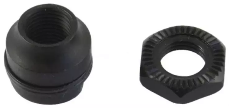 Конус Shimano FH-RM66 левый с гайкой (черный)
