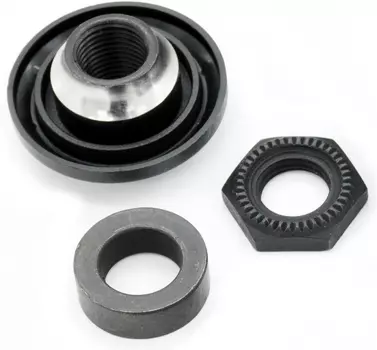 Конус Shimano FH-M590 левый с гайкой и шайбой (черный)