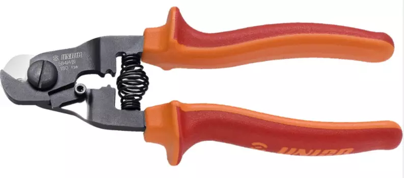 Кусачки Unior 584/4BI для тросов и рубашек (красный)