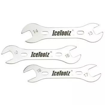 Набор двухсторонних конусных ключей IceToolz (комплект 3 шт)