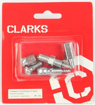 Набор крепления гидролинии (банджо) Clark's HF-C3Е (AVID) (серебристый)