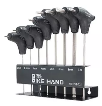 Набор шестигранных ключей Bike Hand YC-TPHB-T25 (серебристый / черный)