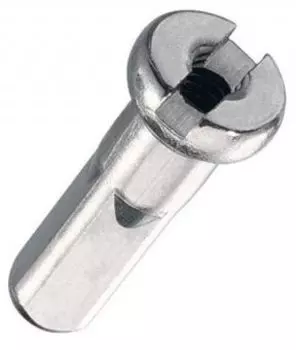 Ниппель cnSPOKE латунный (серебристый 16 мм квадратный ниппель 0.127" (3.23 мм) 14G (спица 2мм))