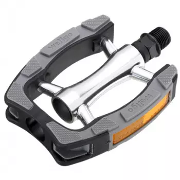 Педали платформы Wellgo C098 (черный / серебристый)