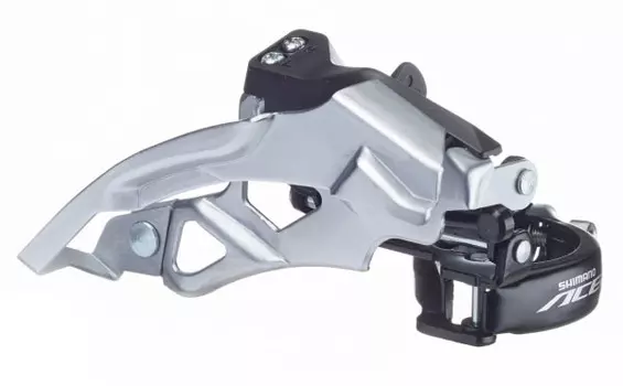 Передний переключатель Shimano Acera FD-T3000 3x9 (Универсальная тяга, нижний хомут 34.9 / 31.8 / 28.6)