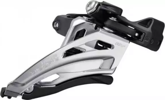 Передний переключатель Shimano Deore FD-M4100-M 2x10 боковая подводка (верхняя тяга, верхний хомут)