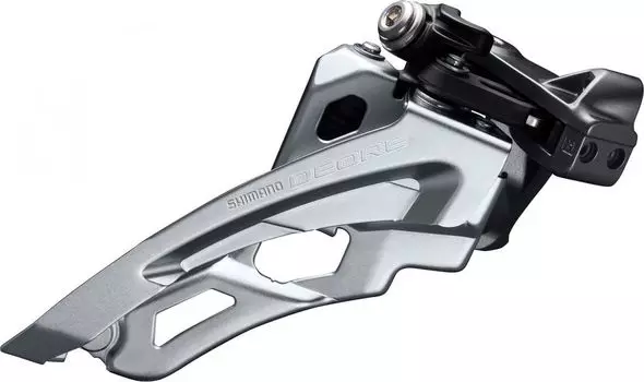 Передний переключатель Shimano Deore FD-M6000-L 3x10 боковая подводка (Нижняя тяга, верхний хомут 31.8/34.9 мм)