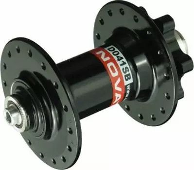 Передняя втулка Novatec D041SB IS6 (черный 100 мм эксцентрик 9 мм 36)