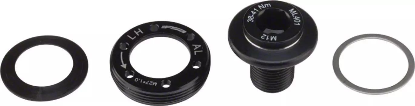 Прижимной болт FSA M12 для систем без боковых болтов шатуна QR-18 (черный)