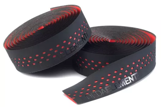 Профессиональная обмотка руля Deda Elementi PRESA бикомпонентная (черный / красный)