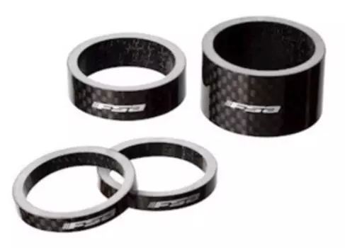 Проставочные карбоновые кольца FSA 1" (карбон 5 мм)