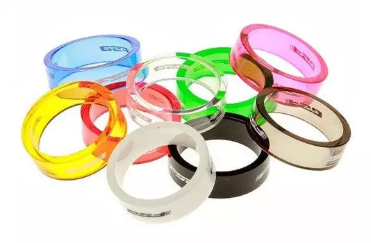 Проставочные поликарбонатные кольца FSA 1-1/8" gnn2 (серый полупрозрачный 5 мм)