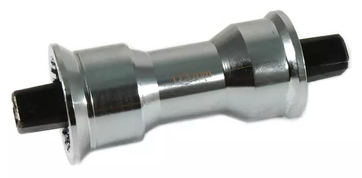 Ремонтная безрезьбовая каретка под квадрат для рам с убитой резьбой (серебристый 127 мм)