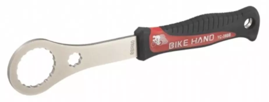 Съемник каретки Bike Hand YC-39BB для кареток Hollowtech II (типа Shimano BBR60, MT800) с рукояткой (черный / красный)