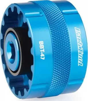 Съемник каретки Park Tool BBT-47 для Enduro/Chris King (50.4 мм, 12 шлицев/52.2 мм, 16 шлицев) (синий)