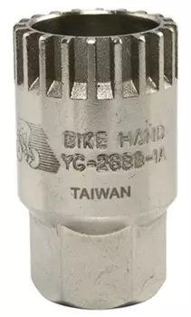 Съемник каретки с направляющим штифтом BIKE HAND YC-26BB-1A для кареток квадрат, ISIS, Octalink (серебристый)